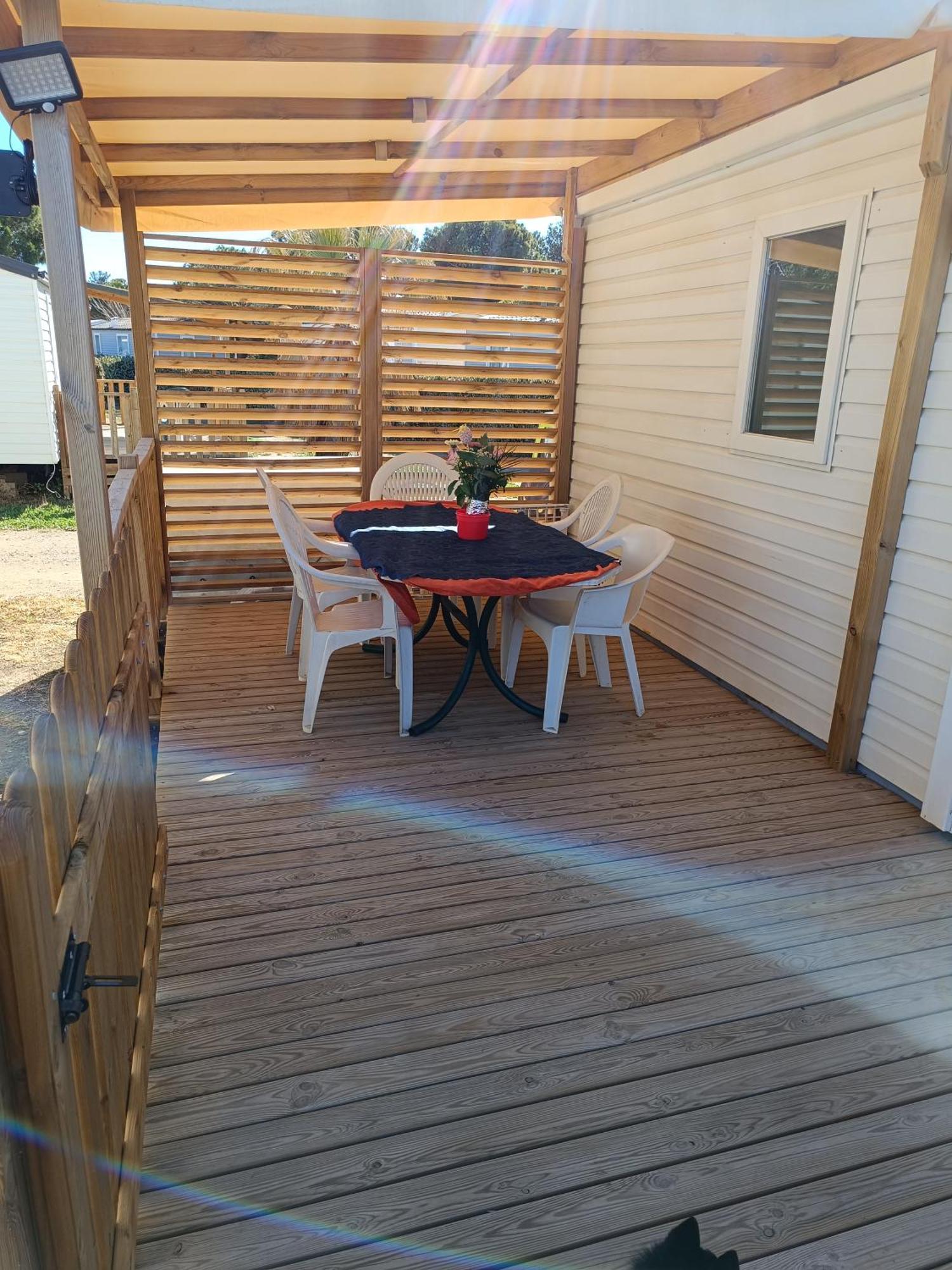 Mobil Home Lucky Climatise Camping Novela Port La Nouvelle Eksteriør bilde